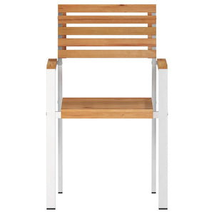 vidaXL Garden Chair 6 pcs Oil-Natural 56 x 54.5 x 87 cm Solid Teak Wood