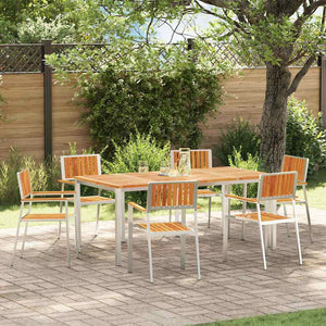 vidaXL Garden Chairs 6 pcs Brown 56 x 54.5 x 87 cm Solid Acacia Wood