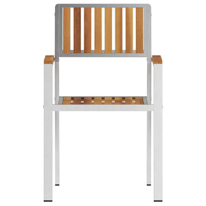 vidaXL Garden Chairs 8 pcs Brown 56 x 54.5 x 87 cm Solid Acacia Wood