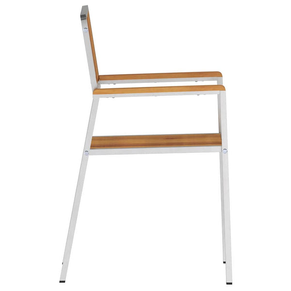 vidaXL Garden Chairs 6 pcs Brown 56 x 54.5 x 87 cm Solid Teak Wood