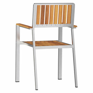 vidaXL Garden Chair 8 pcs Brown 56 x 54.5 x 87 cm Solid Teak Wood