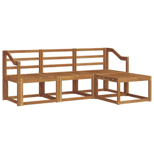 vidaXL Outdoor Sofa Set 4 pcs Natural