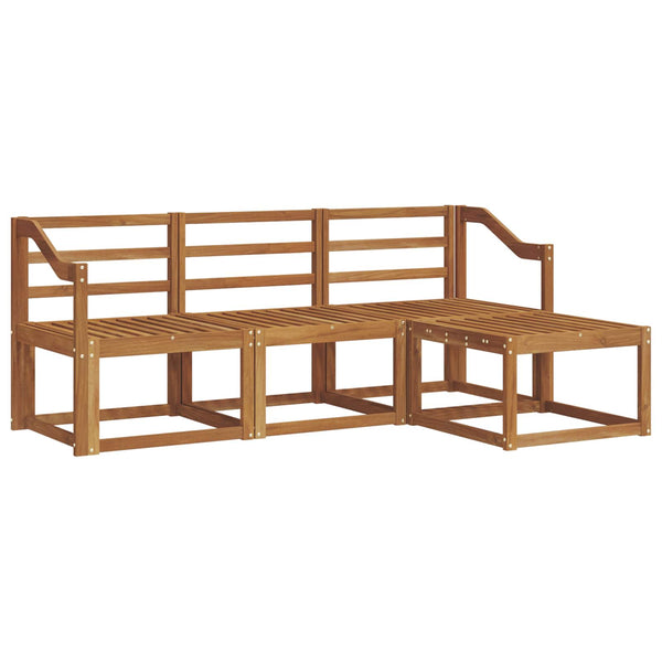 vidaXL Outdoor Sofa Set 4 pcs Natural