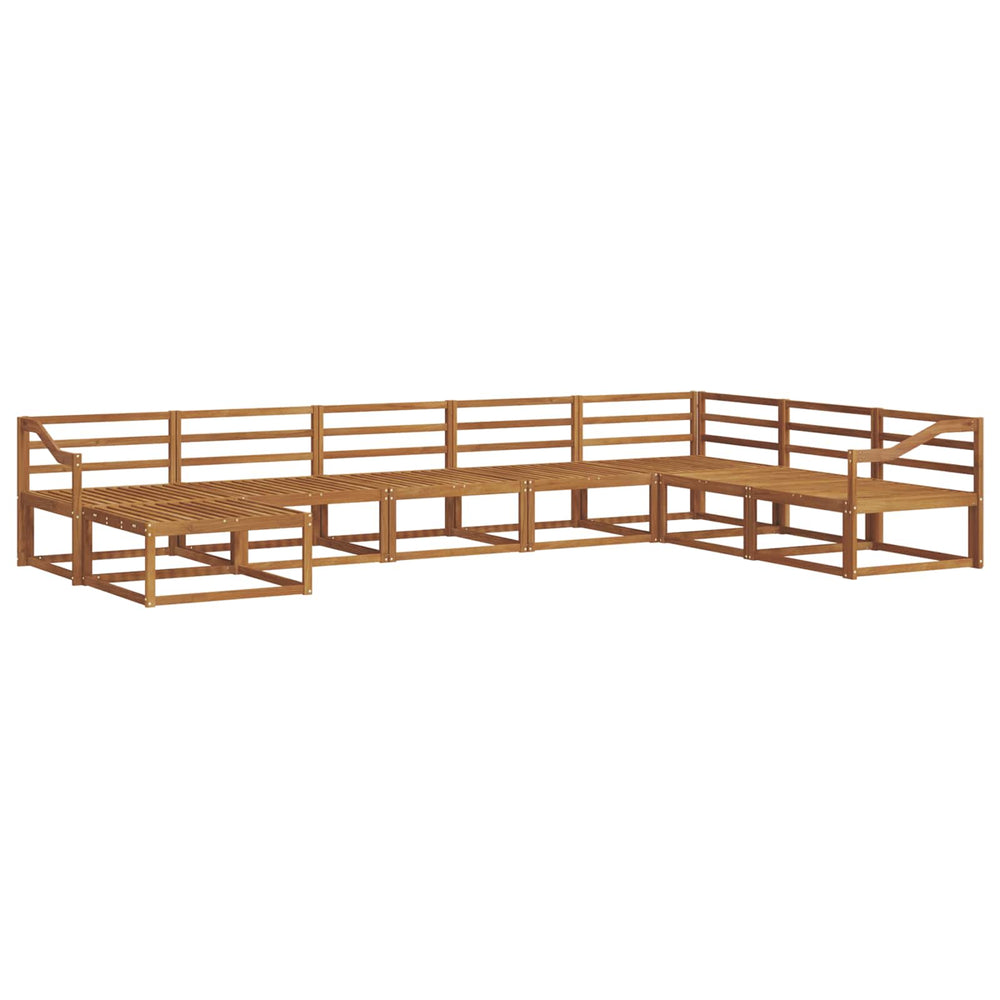 vidaXL 8-Piece Outdoor Sofa Set Natural Solid Acacia Wood
