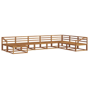 vidaXL 8-Piece Outdoor Sofa Set Natural Solid Acacia Wood
