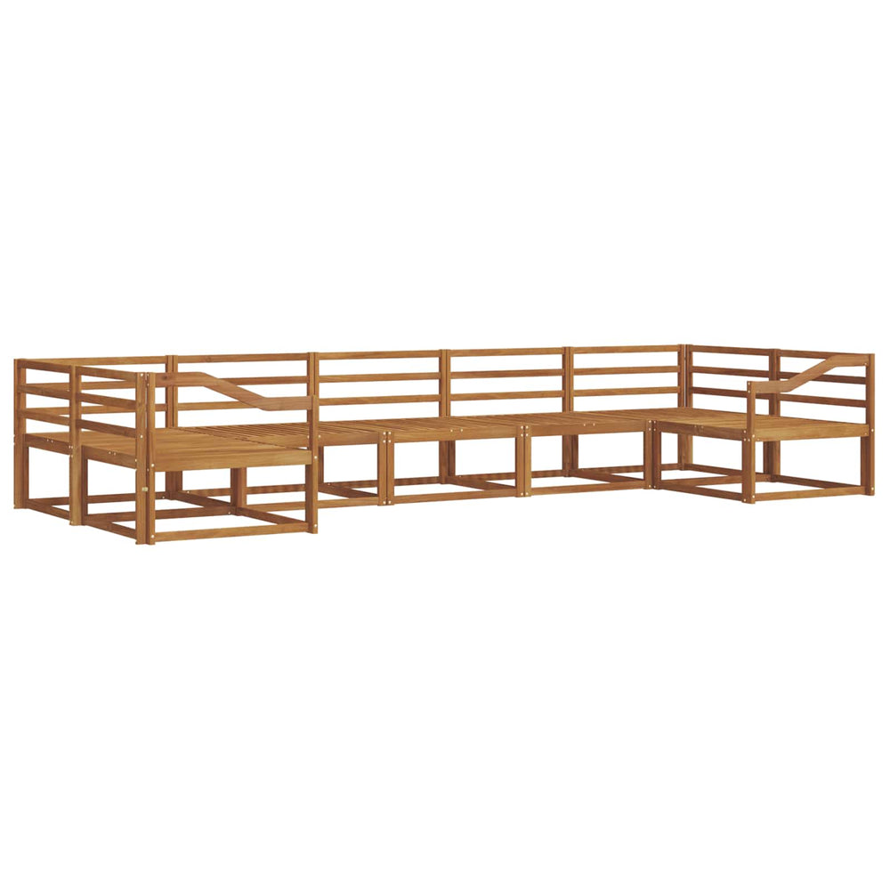 vidaXL Outdoor Sofa Set 7 pcs Solid Acacia Wood Natural