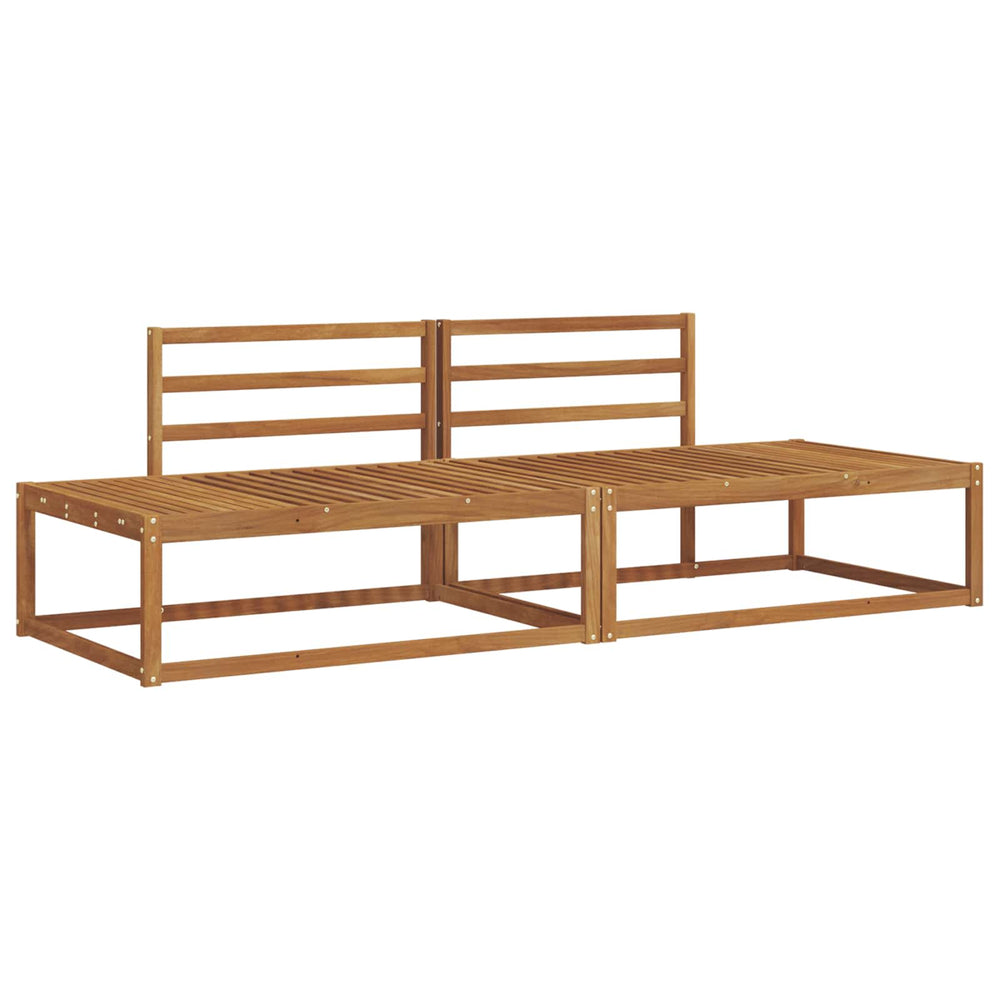 vidaXL Outdoor Sofa Set 2 Piece Natural 230.5 x 83 x 73 cm