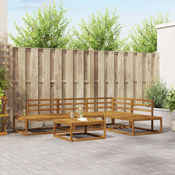 vidaXL 5 Piece Outdoor Sofa Set Solid Acacia Wood