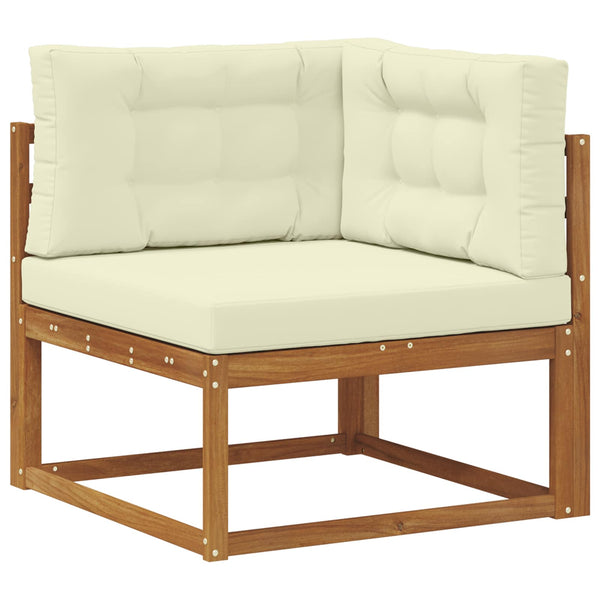 vidaXL 5-Piece Outdoor Sofa Set Natural and Cream