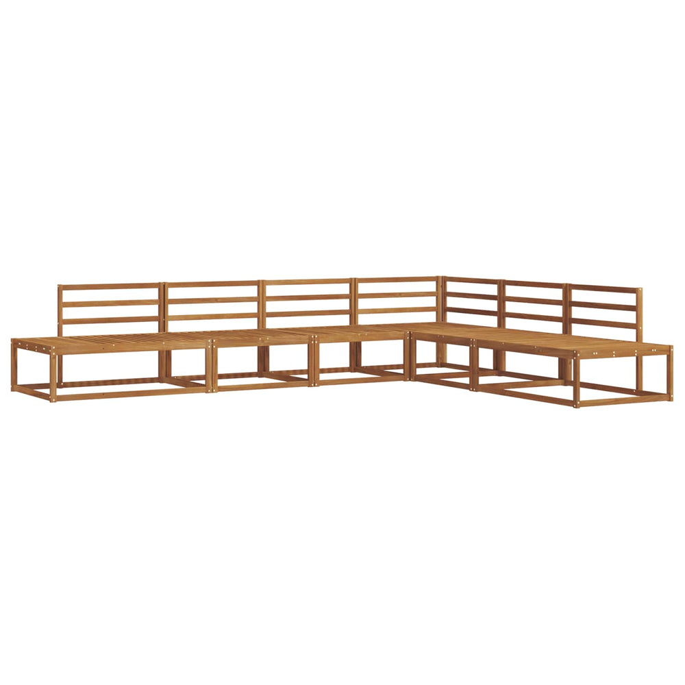vidaXL 6-Piece Outdoor Sofa Set Solid Acacia Wood Natural