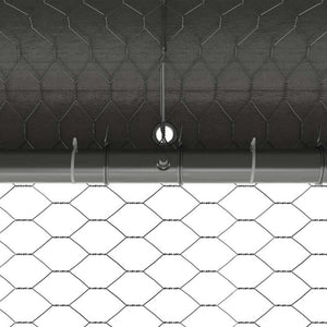 vidaXL Chicken Coop 2 pcs Silver 400 x 200 x 200 cm Galvanized Steel