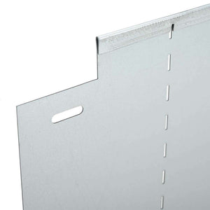 vidaXL Lawn Edging 20 pcs Silver 100 x 25 x 0.07 cm Galvanized Steel