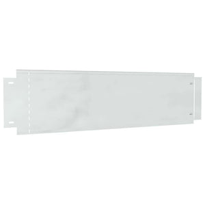vidaXL Lawn Edging 20 pcs Silver 100 x 25 x 0.07 cm Galvanized Steel