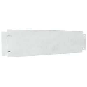 vidaXL Lawn Edging 20 pcs Silver 100 x 25 x 0.07 cm Galvanized Steel