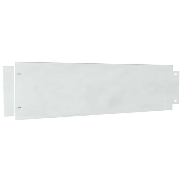 vidaXL Garden Edging 30 pcs Silver 100 x 25 x 0.07 cm Galvanised Steel