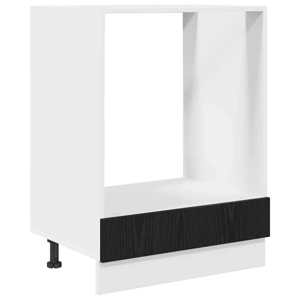vidaXL Wall-Mounted Cabinet Black Oak Look 60 x 46 x 81.5 cm