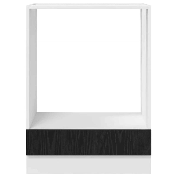 vidaXL Wall-Mounted Cabinet Black Oak Look 60 x 46 x 81.5 cm