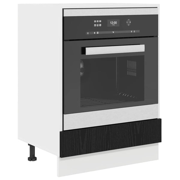 vidaXL Wall-Mounted Cabinet Black Oak Look 60 x 46 x 81.5 cm