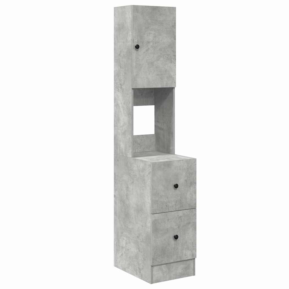 vidaXL Kitchen Cabinet with Shelf Grey 35 x 50 x 180 cm Engineered Wood