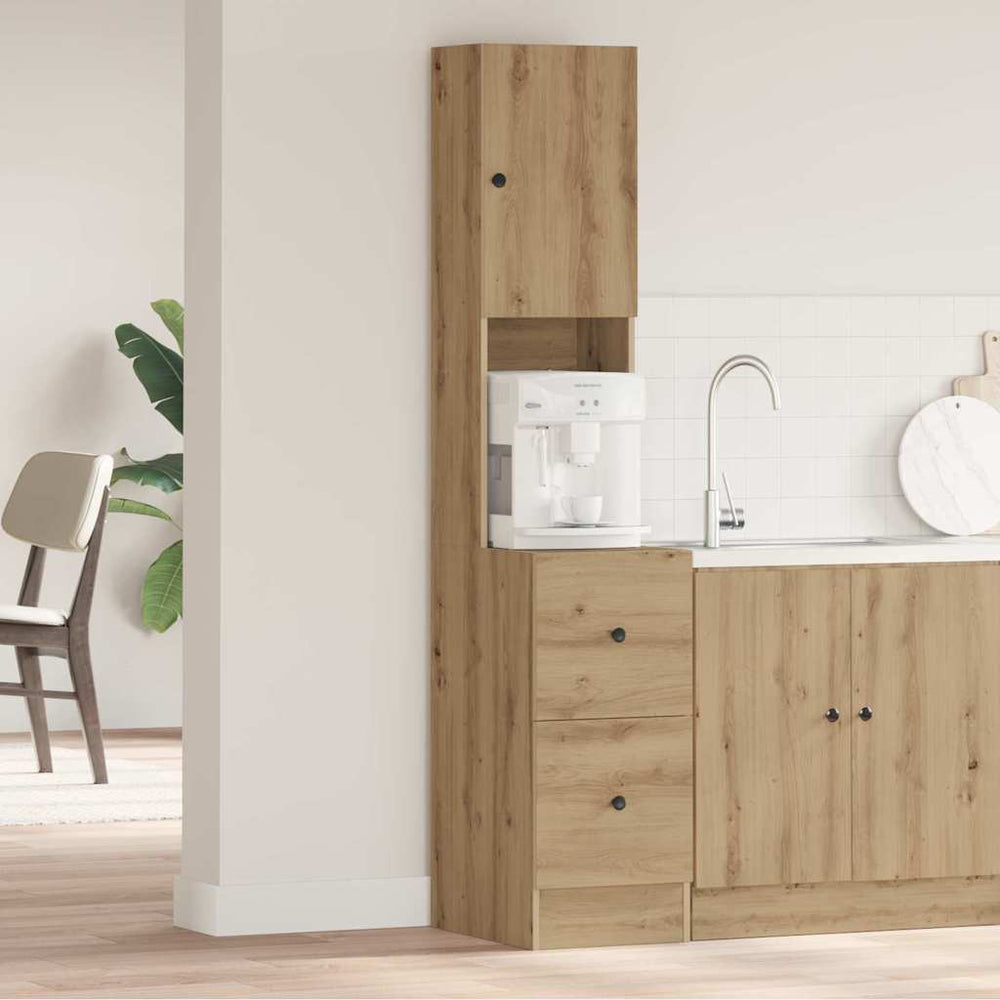 vidaXL Kitchen Sideboard with Drawers Artisan Oak 32 x 50 x 180 cm