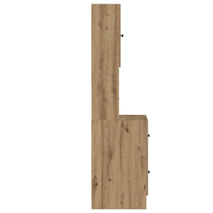 vidaXL Kitchen Sideboard with Drawers Artisan Oak 32 x 50 x 180 cm