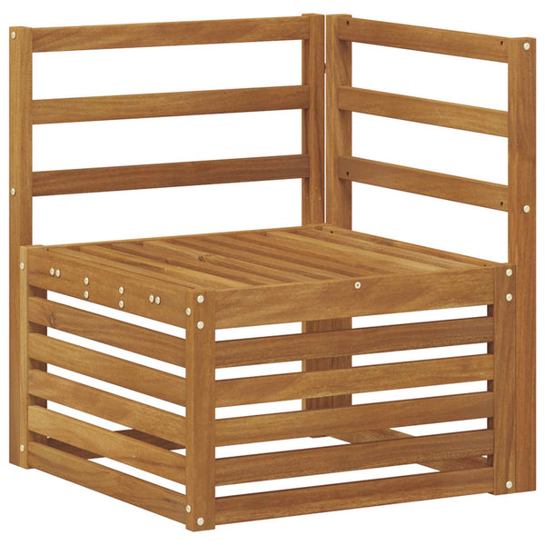 Ecksofa Set Akazie Massivholz 11-teilig