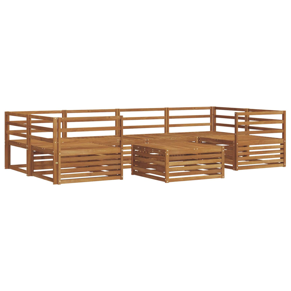 vidaXL 7-Piece Outdoor Sofa Set Natural