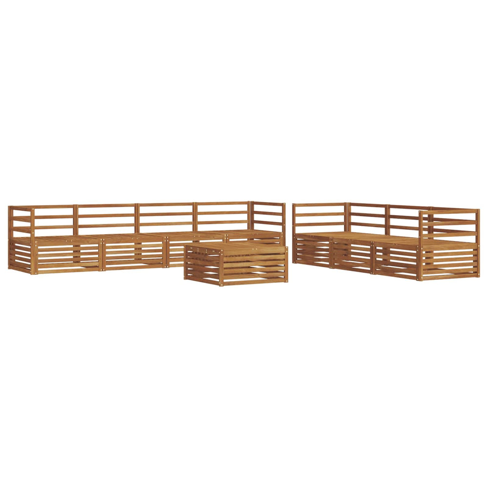 vidaXL Outdoor Sofa Set 8 pcs Natural