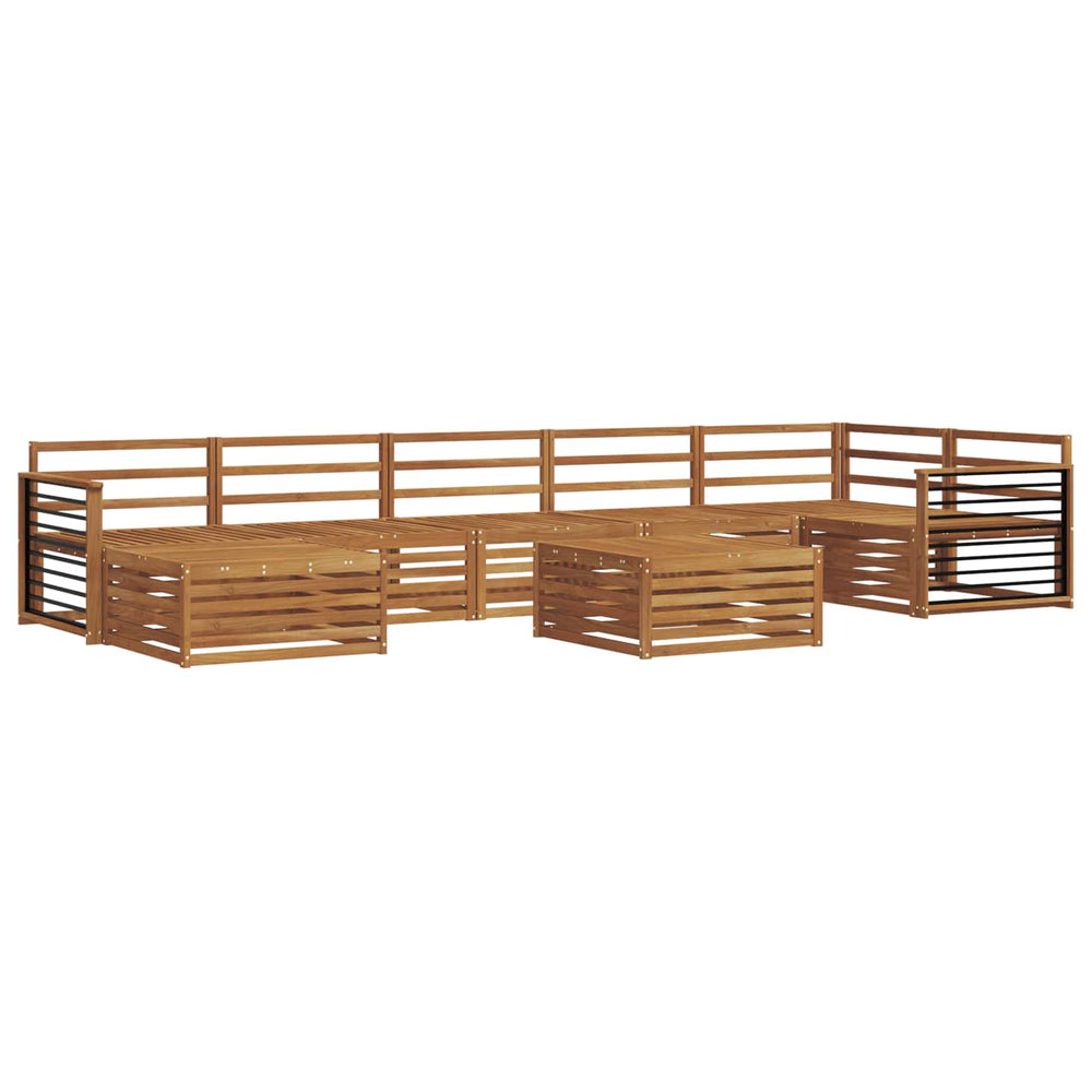 vidaXL Sofa Sets 8 pcs Natural Solid Acacia Wood