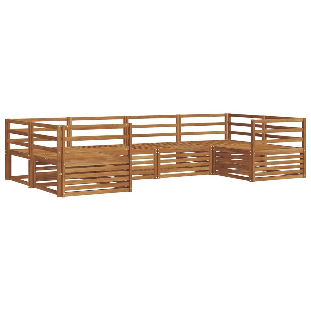 vidaXL Sofa Set 6 Pcs Solid Acacia Wood Natural