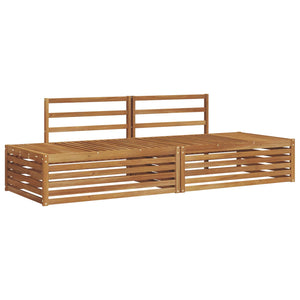 vidaXL Outdoor Sofa Set 2 Pieces Natural 203.5 x 83 x 73 cm