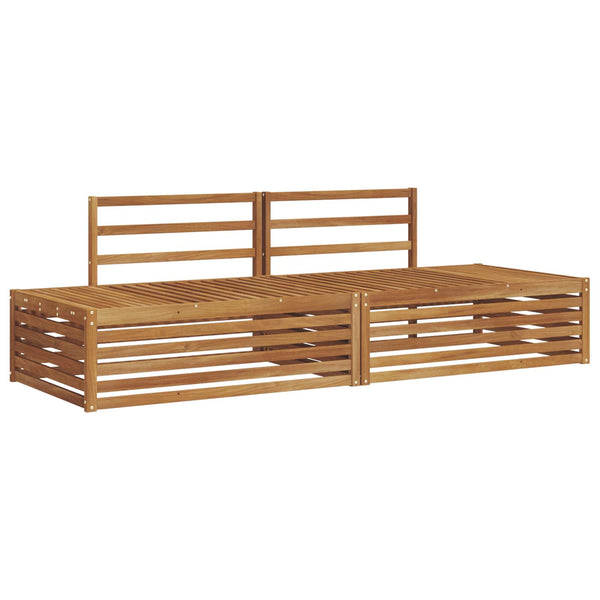 vidaXL Outdoor Sofa Set 2 Pieces Natural 203.5 x 83 x 73 cm