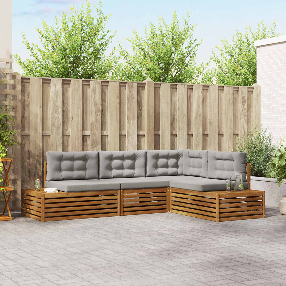 Outdoor Sofa Set mit Kissen, 4-teilig