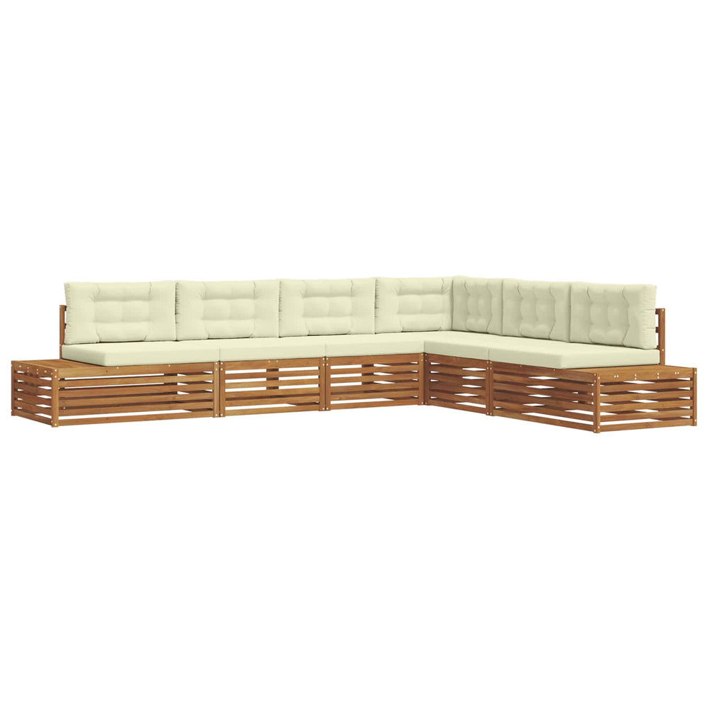 Outdoor Sofagarnitur mit Kissen, 6-teilig