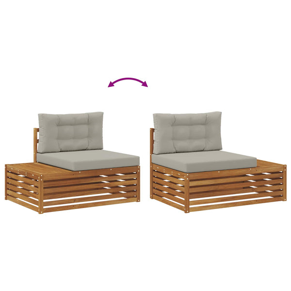 Outdoor Sofa Set mit Kissen, 6-teilig