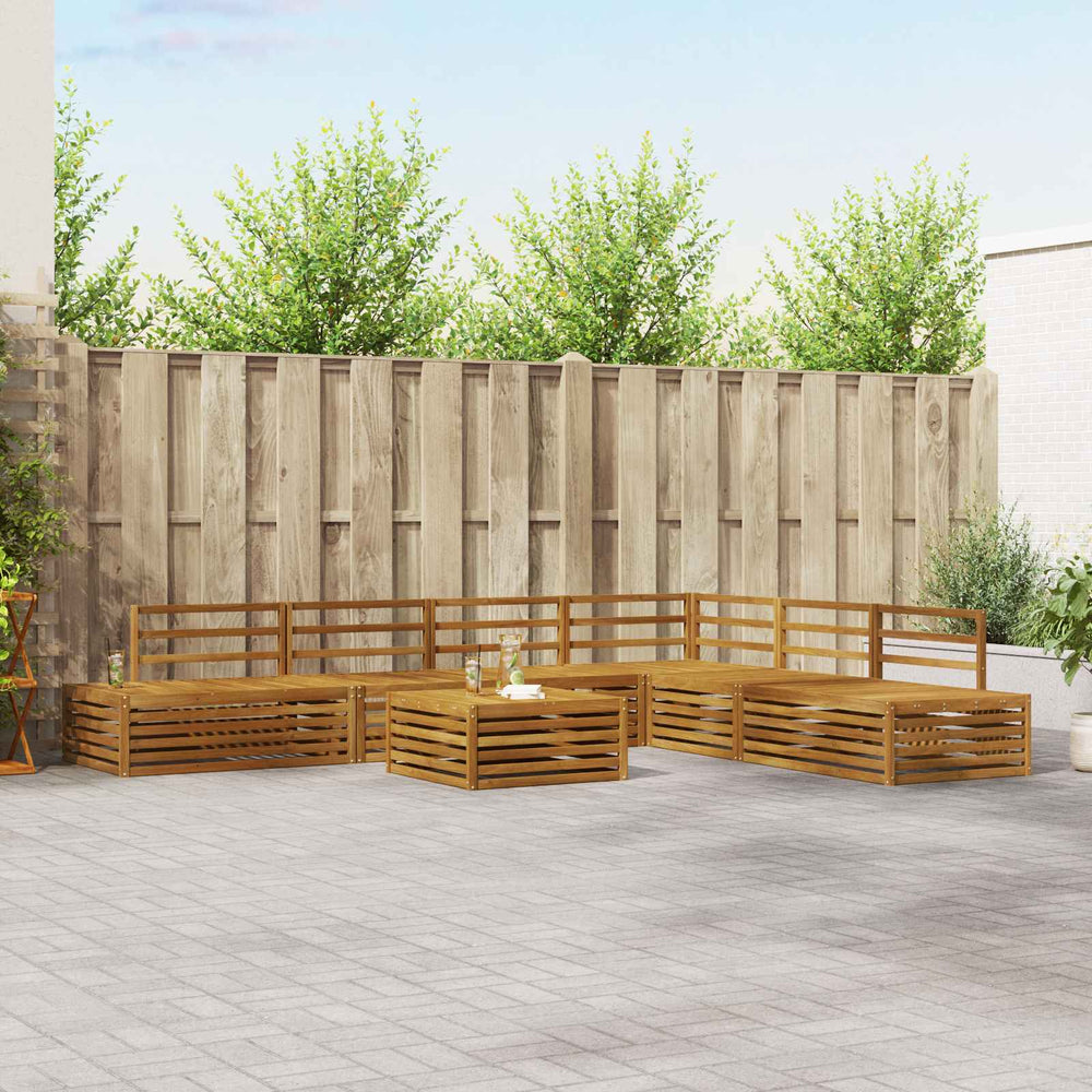 7-teilige Outdoor Sofagarnitur Akazie Massivholz