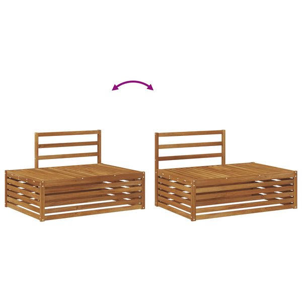 7-teilige Outdoor Sofagarnitur Akazie Massivholz