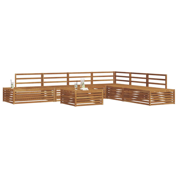 7-teilige Outdoor Sofagarnitur Akazie Massivholz