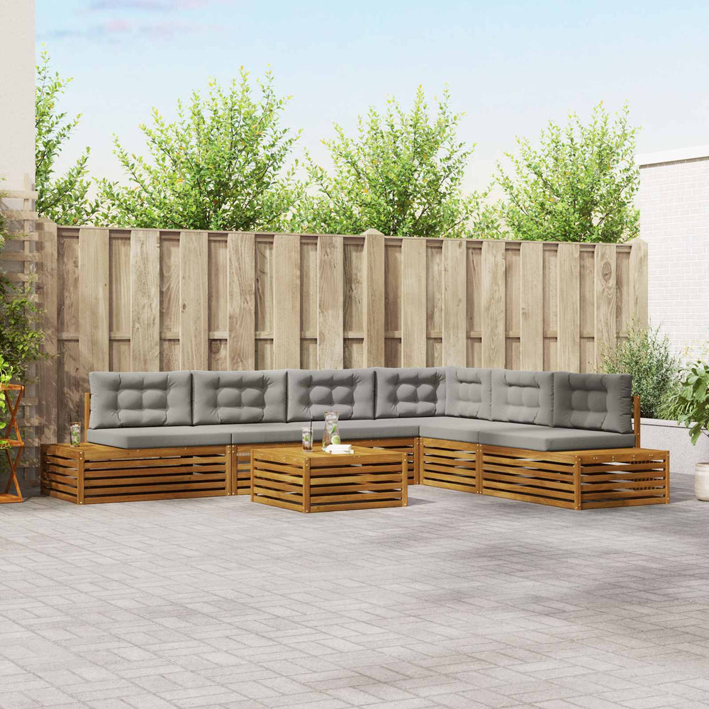 Outdoor Sofa Set mit Kissen, 7-teilig