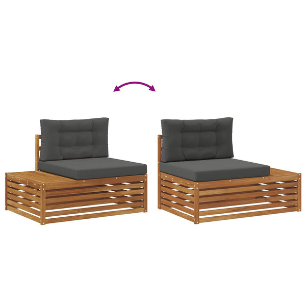 Outdoor Sofagarnitur mit Kissen, 7-teilig