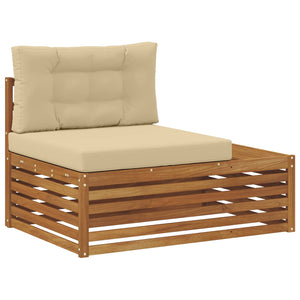 Outdoor Sofa-Set mit Kissen, 7-teilig