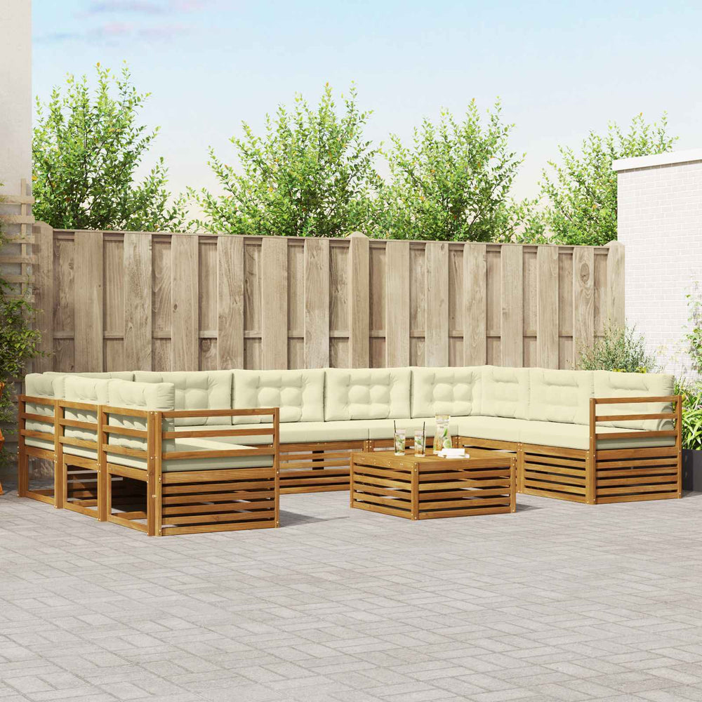 Outdoor Sofagarnitur Akazie 10-teilig