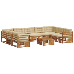 10-teilige Outdoor Sofagarnitur Akazie