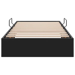 vidaXL Storage Bed with Headboard Black 90 x 190 cm Faux Leather