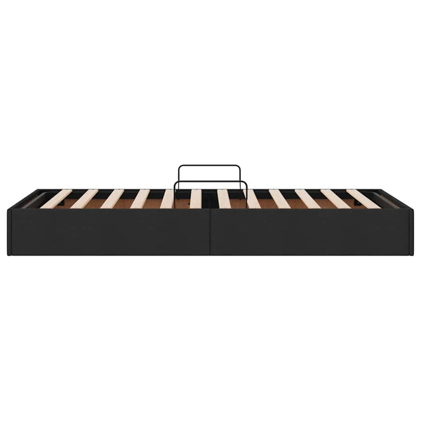 vidaXL Storage Bed with Headboard Black 90 x 190 cm Fabric