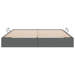 vidaXL Storage Bed with Headboard Dark Grey 180 x 200 cm Fabric