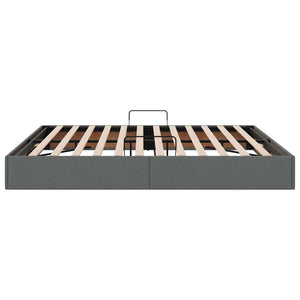 vidaXL Storage Bed with Headboard Dark Grey 180 x 200 cm Fabric