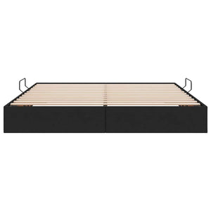 vidaXL Storage Bed with Headboard Black 180 x 200 cm Fabric