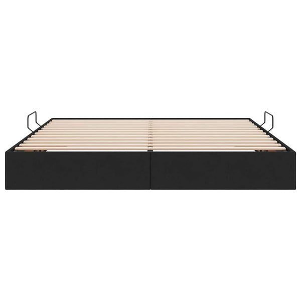 vidaXL Storage Bed with Headboard Black 180 x 200 cm Fabric