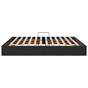 vidaXL Storage Bed with Headboard Black 180 x 200 cm Fabric